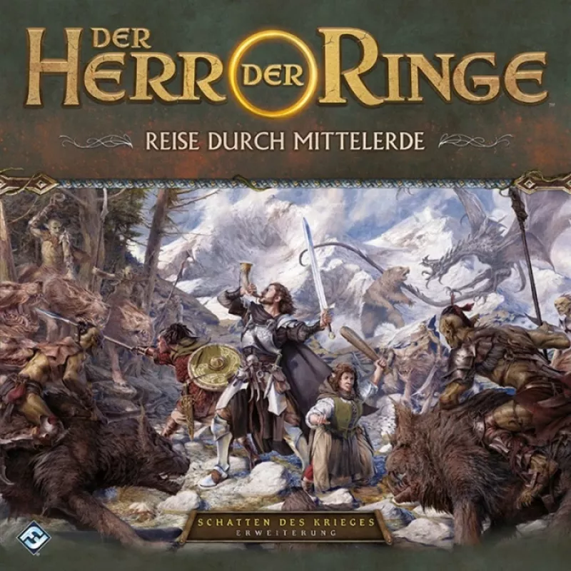 Asmodee O Senhor dos Anéis - Viagem pela Terra Média: Sombras da Guerra, jogo de tabuleiro