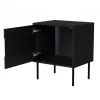 Mesa de cabeceira Cama INSERTO, 2 unid., 50x40x61.5 cm, preto + LED