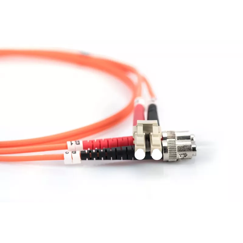 Cabo de rede de fibra ótica multimodo - LC - ST - 10 m - I-VH - OM2 - LC - ST
