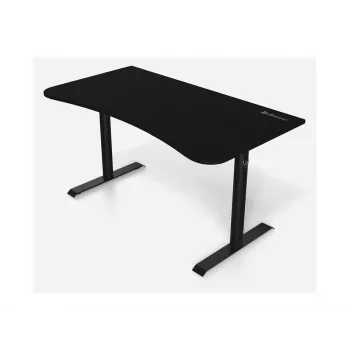 Secretária gaming Arozzi Arena Gaming preta — tampo reto em MDF 1400×755×710 mm