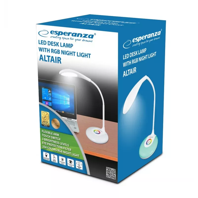 Esperanza ELD102 Candeeiro de mesa lâmpada não substituível 3 W LED branco