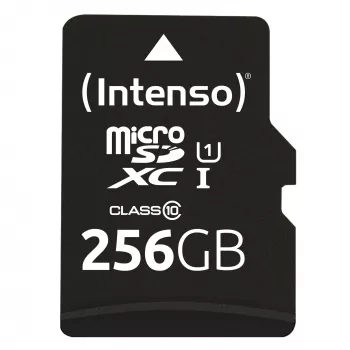 Memória flash Intenso 256 GB UHS-I microSD Performance Classe 10