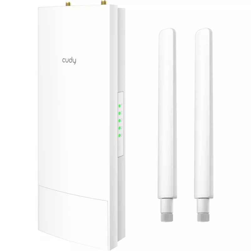 Access Point Cudy AP1300 Outdoor — Banda dupla 2,4/5 GHz, 300/867 Mbit/s, IP65, PoE, 2 antenas externas RP‑SMA