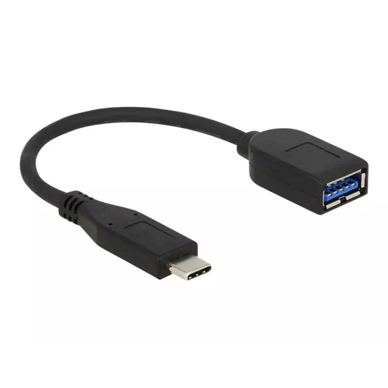 Cabo USB DeLOCK USB 3.1 Gen 2 Type-C/Type-A 0,1 m preto