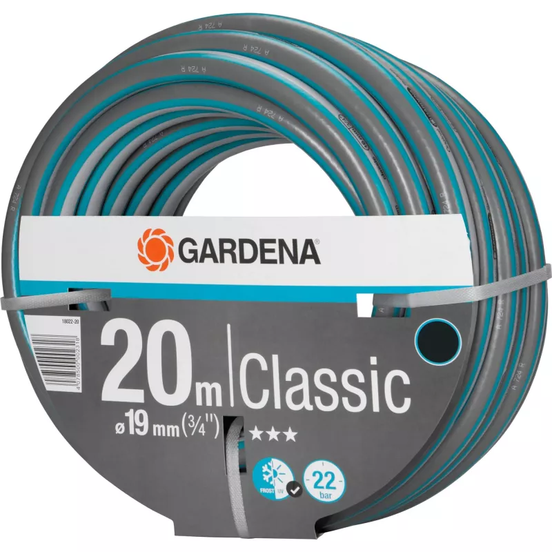 Mangueira de jardim Gardena 18022-20 20 m de superfície PVC cinzento laranja