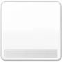 JUNG CD 590 NA WW tecla basculante com campo de etiquetagem, branco