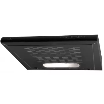 Exaustor de encastrar AMICA OSC6212B, 600 mm, caudal máximo de extração 163 m³/h, filtro de gordura de alumínio, LED, 3 velocidades