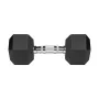 Halteres HEX em ferro fundido revestidos a borracha 2x10 kg REBEL ACTIVE