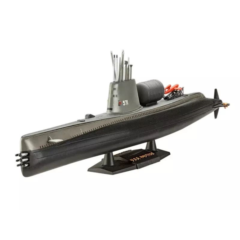 Maquete de navio em plástico REVELL U.S.S. Nautilus escala 1:305, kit 05184