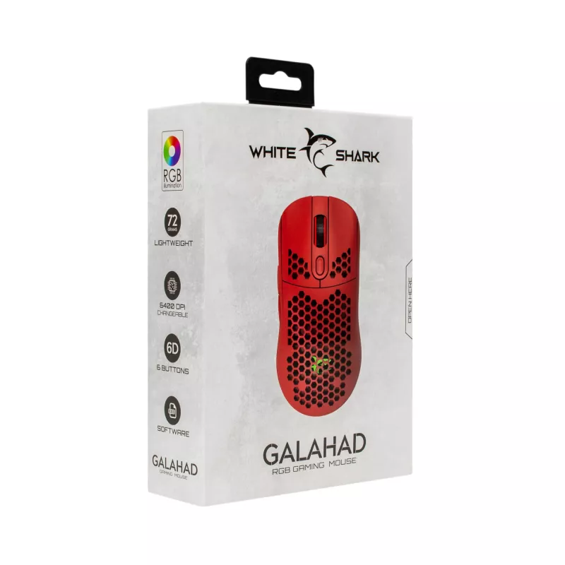 Rato White Shark GALAHAD-RED USB Type-A