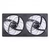 Ventoinhas para caixa Jonsbo ZB-240BR 120mm Reverse Blade ARGB PWM pack de 2 - preto