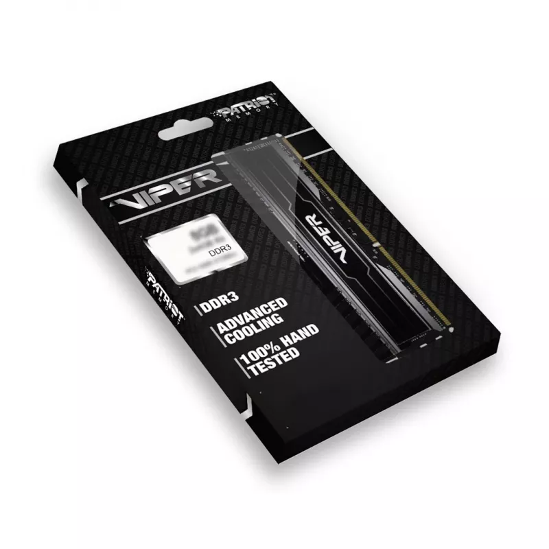 Patriot Viper 3 Black Mamba PV38G160C9K memória RAM 8 GB (2x 4 GB) DDR3 1600 MHz CL9 DIMM, preta