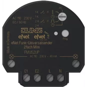 JUNG FM US 2 UP Smart-Home emissor sem fios de montagem na parede RF (FMUS2UP)