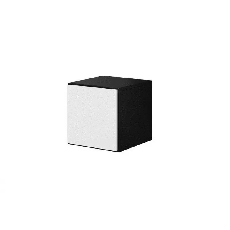Conjunto de móveis de sala Cama ROCO 9 (RO1+RO3+2xRO6+2xRO5) preto/preto/branco