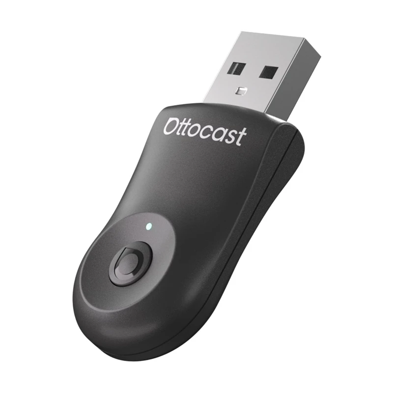 Adaptador 2 em 1 Bluetooth e Wi-Fi para automóvel, Ottocast CA505-T, sem fios