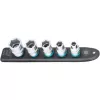 Conjunto de chaves de caixa Hazet 900-SR/5 encaixe 1/2 polegadas chaves de caixa sextavadas SW 10–22, 5 peças