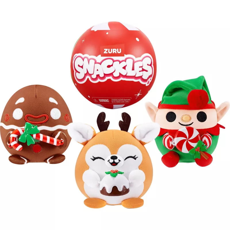 Figura de brincar Zuru Snackles Christmas – caixa surpresa colecionável, figura individual sortida