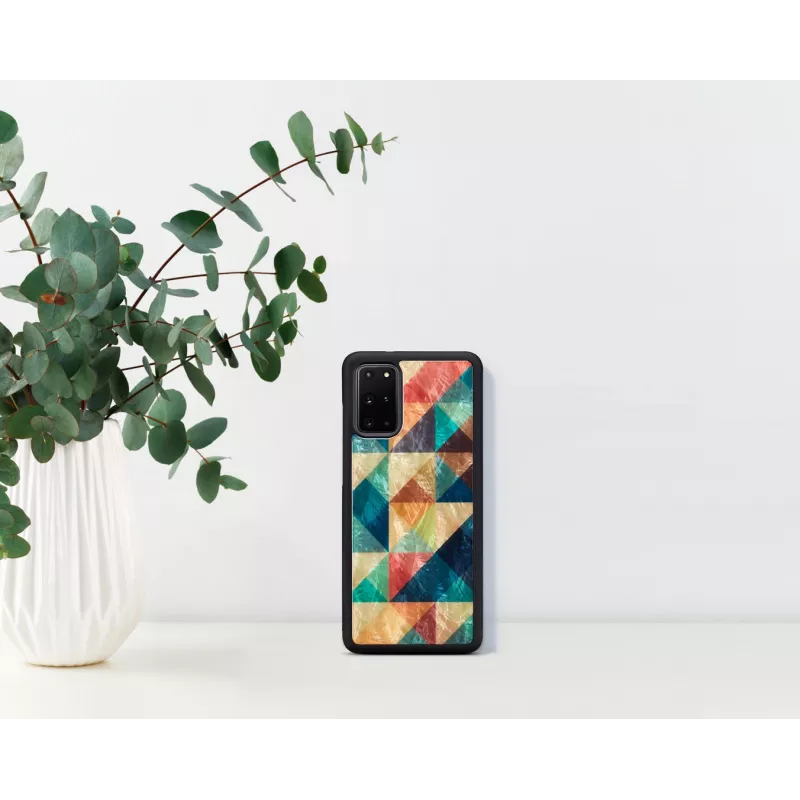 Capa de proteção iKins para Samsung Galaxy S20+ Mosaico preto
