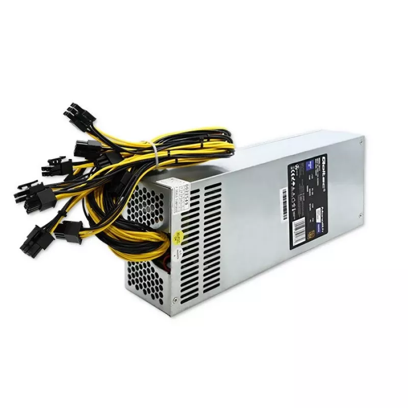 Fonte de alimentação PCI-E Qoltec 50177 Smart 1600W | 80 Plus Gold - Data Mining