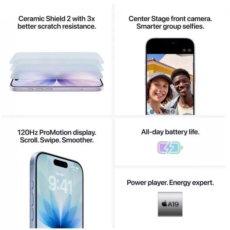 Smartphone Apple iPhone 17 6,1 polegadas 256 GB Mist Blue