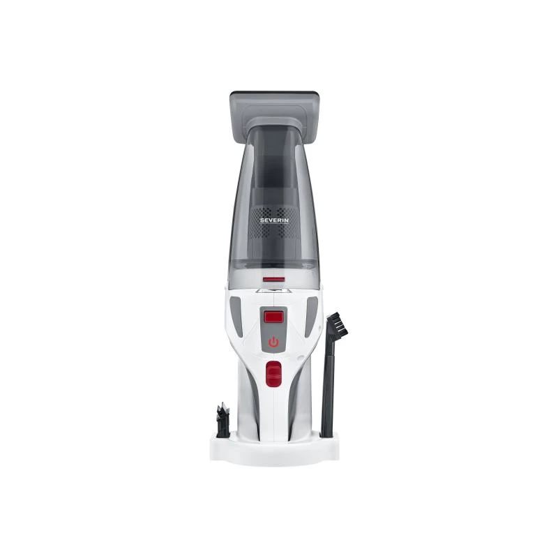 Severin HV 7146 aspirador vertical/vassoura elétrica bateria seco e húmido UltraFine 120 W cinzento, vermelho, branco 2,2 Ah