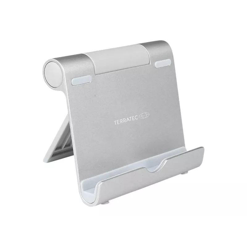 TERRATEC iTab S - Suporte para telemóvel / tablet - alumínio - prateado - suporte de mesa (219727)