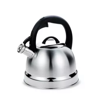 Chaleira não elétrica Maestro MR-1329, aço inoxidável, 2,9 L, modelo para fogão com bico rebatível, tampa manual