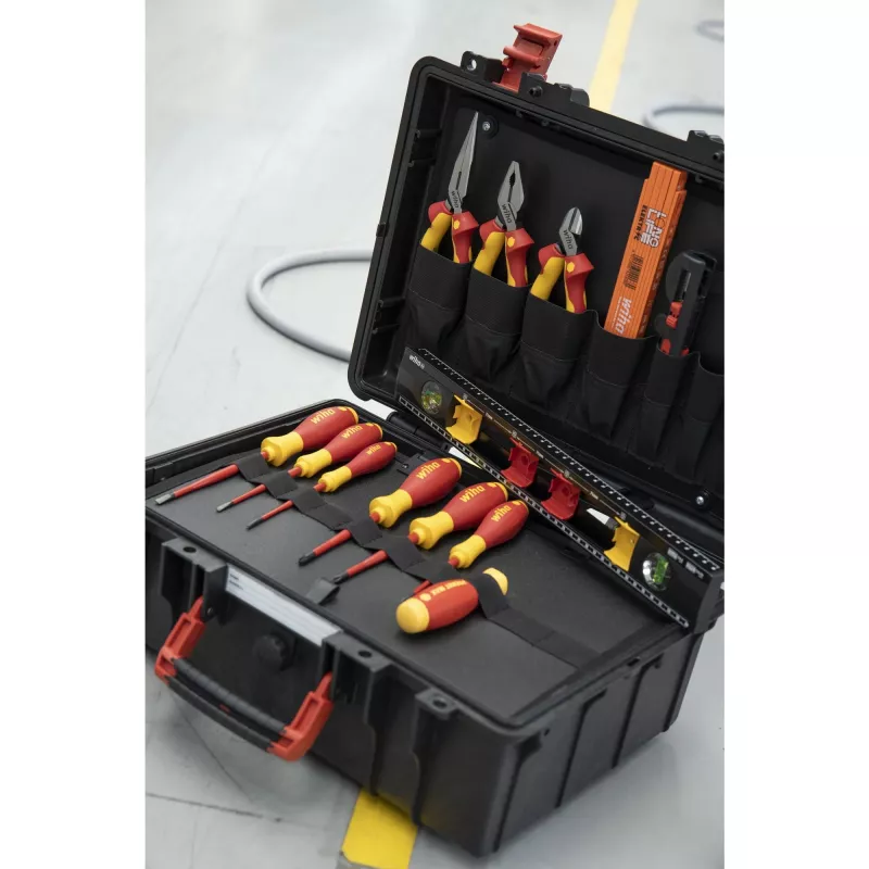 Wiha 45530 Basic Set L electric conjunto de ferramentas, 18 peças, com mala