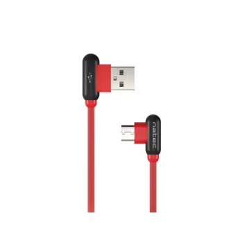 Cabo USB NATEC NKA-1201 USB 2.0 1 m USB A USB C preto vermelho