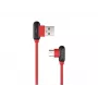 Cabo USB NATEC NKA-1201 USB 2.0 1 m USB A USB C preto vermelho