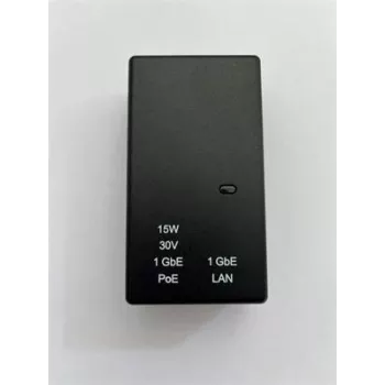 Adaptador PoE Cambium Networks N000900L001D — Gigabit Ethernet, 30 V PoE, 15 W de saída, entrada 90–264 V AC