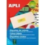 Etiquetas multiusos coloridas Agipa 100 A4 70 x 31 amarelo
