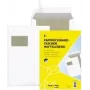 Envelope de envio MAILmedia branco com dorso de cartão e janela, tira autoadesiva, 120 g/m²