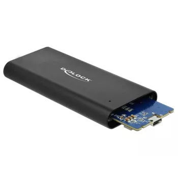 Delock - Caixa de armazenamento - M.2 - cartão M.2 NVMe - USB 3.1 (Gen 2) - preto (42614)