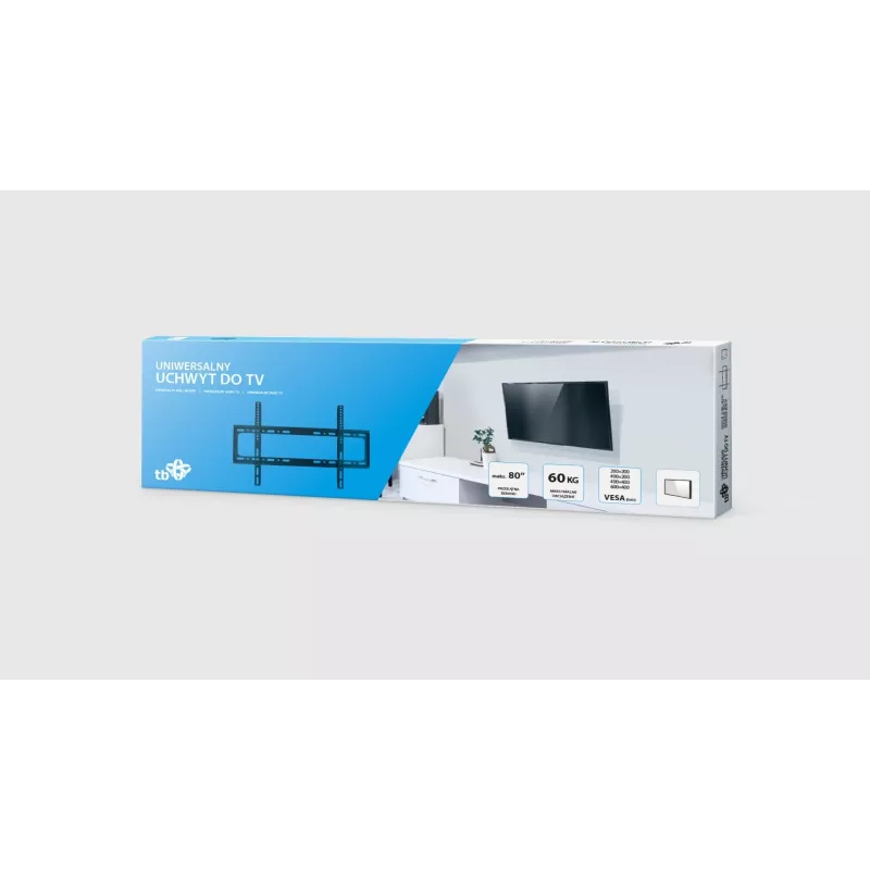 Suporte de parede para TV TB-750 até 80 polegadas 60 kg máx VESA 600x400