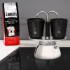 Conjunto de cafeteira moka Bialetti Mini Express Induction 7310, 2 chávenas com 2 copos