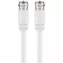 Wentronic Goobay Cabo de ligação SAT, Branco, 1,5 m - Ficha F-Ficha F (11721)