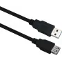 Cabo de extensão USB 3.0 helos 288351, 2,0 m, preto, macho para fêmea