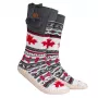 Botas tipo slipper Glovii GQ4M unissexo – inverno, parte superior poliéster, sola exterior sintética, fibra de carbono, tamanho único, multicolor (cinzento/vermelho/branco)