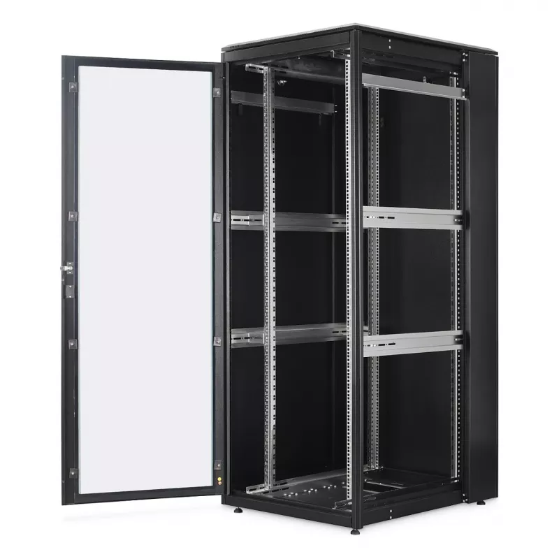 Armário de rede DIGITUS Unique Light Series 42U 800×1000 mm (LxP) autónomo, 800 kg, IP20, fechadura com chave