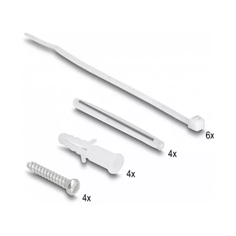 Tomada de ligação de fibra ótica DeLOCK 2 x SC simplex LC duplex branca