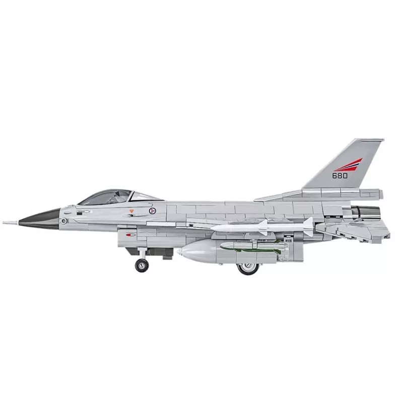 Conjunto de construção Cobi F-16AM Fighting Falcon, 495 peças, modelo à escala
