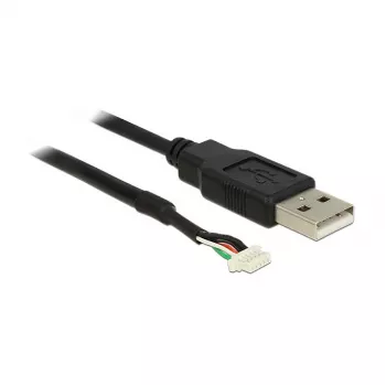Cabo para câmara USB 2.0 A M / 5 Pin V5 1,5 m DeLOCK 95985