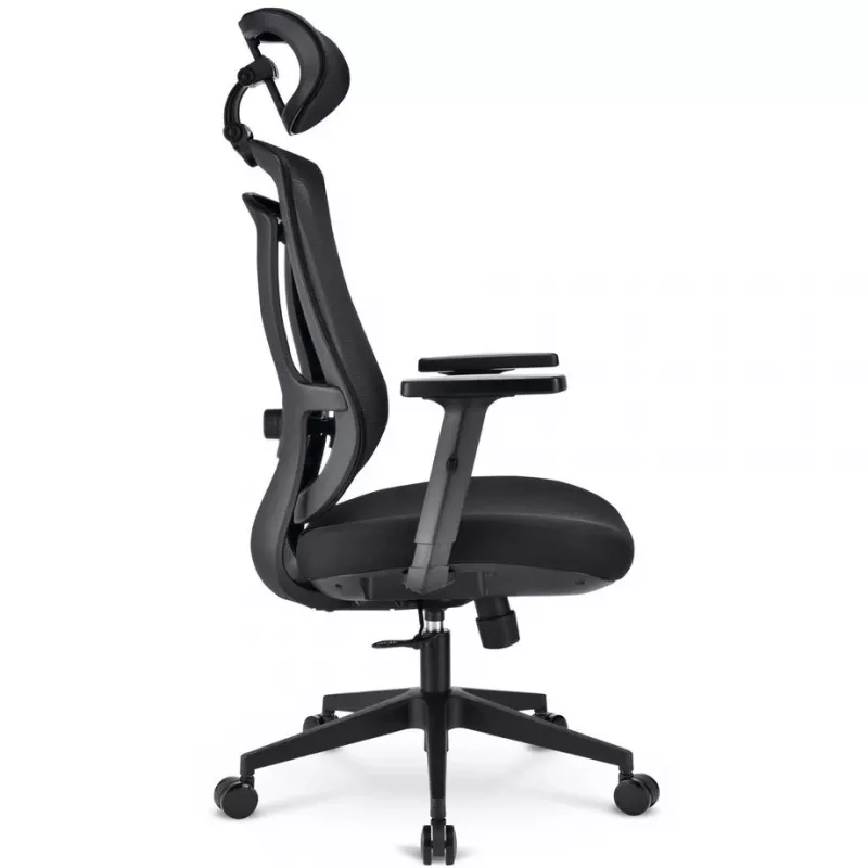 Cadeira de escritório Sharkoon OfficePal C10 – preto, design ergonómico, altura ajustável