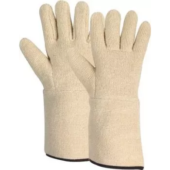Luva de proteção térmica Honeywell RQE9607A TerryHeavy 36 cm branco – luva de proteção resistente ao calor