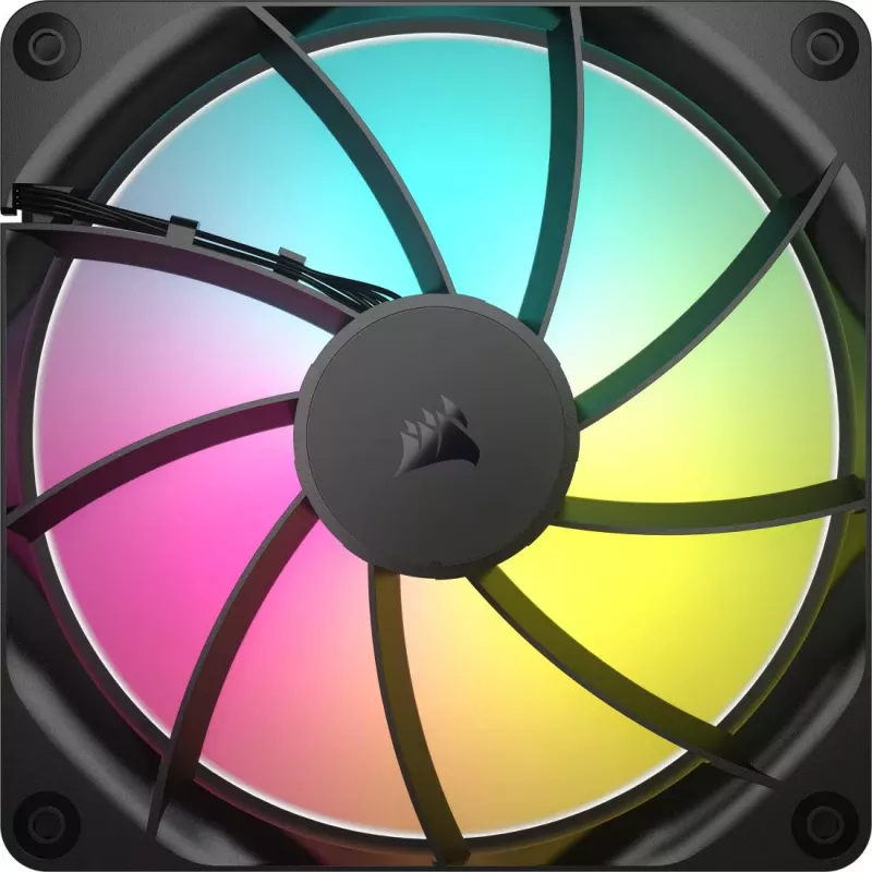 Ventoinha Corsair RS140 ARGB 14 cm preta 330-1700 RPM