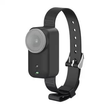 Faixa de silicone / coleira para animais Puluz para DJI Osmo Nano (preto)