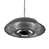 TunaBone | Aquecedor infravermelho elétrico de teto para terraço | TB2068C-01 | Aquecedor de terraço | 2000 W | Número de níveis de potência 1 | Adequado para espaços até 20 m² | Preto | IP45