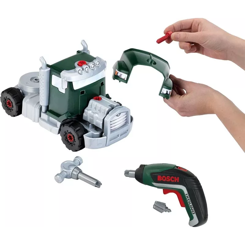 Camião basculante de brinquedo KLEIN 8640 design compacto construção robusta, veículo de brinquedo de faz de conta para crianças