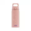 Garrafa de alumínio Sigg 6005.10 — 600 ml, 7,1 cm de diâmetro, 145 g, azul/rosa